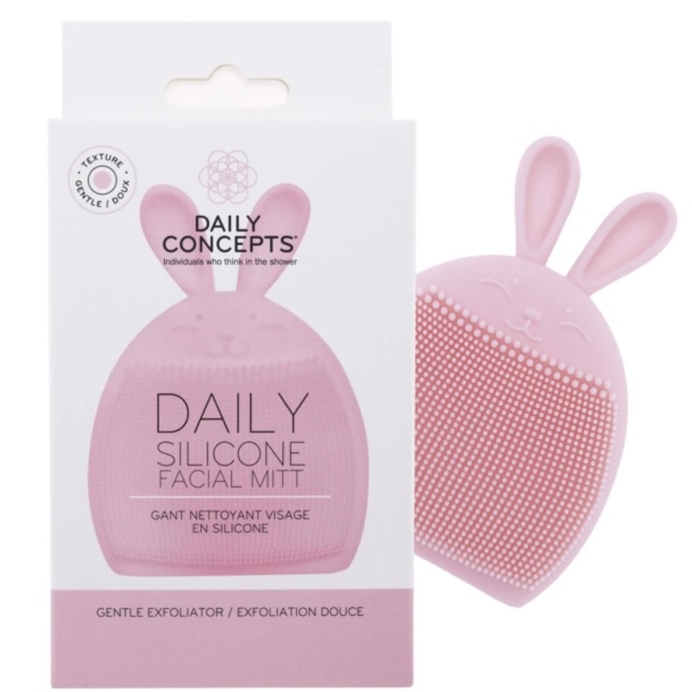 (3/30$) Daily Concepts Daily Silicone Facial Mitt Gentle Exfoliator